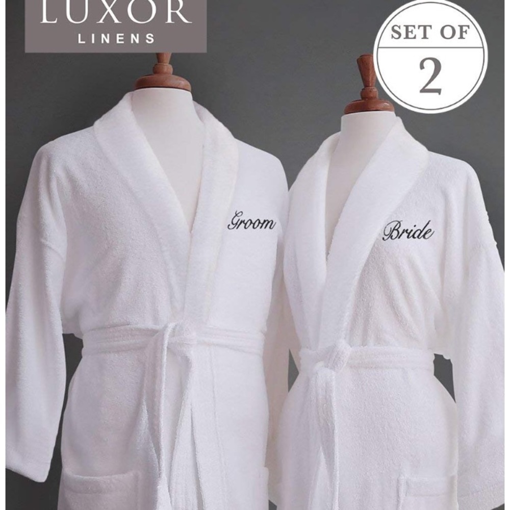 bride and groom robes. Literally only worn once.